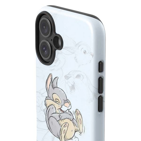 Disney Bambi Thumper Sketched portrait iPhone 16 Plus Impact Case